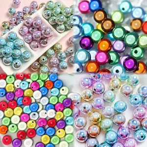 Sage--P37--16mm Reflective Laser Beads 3pcs per bag
