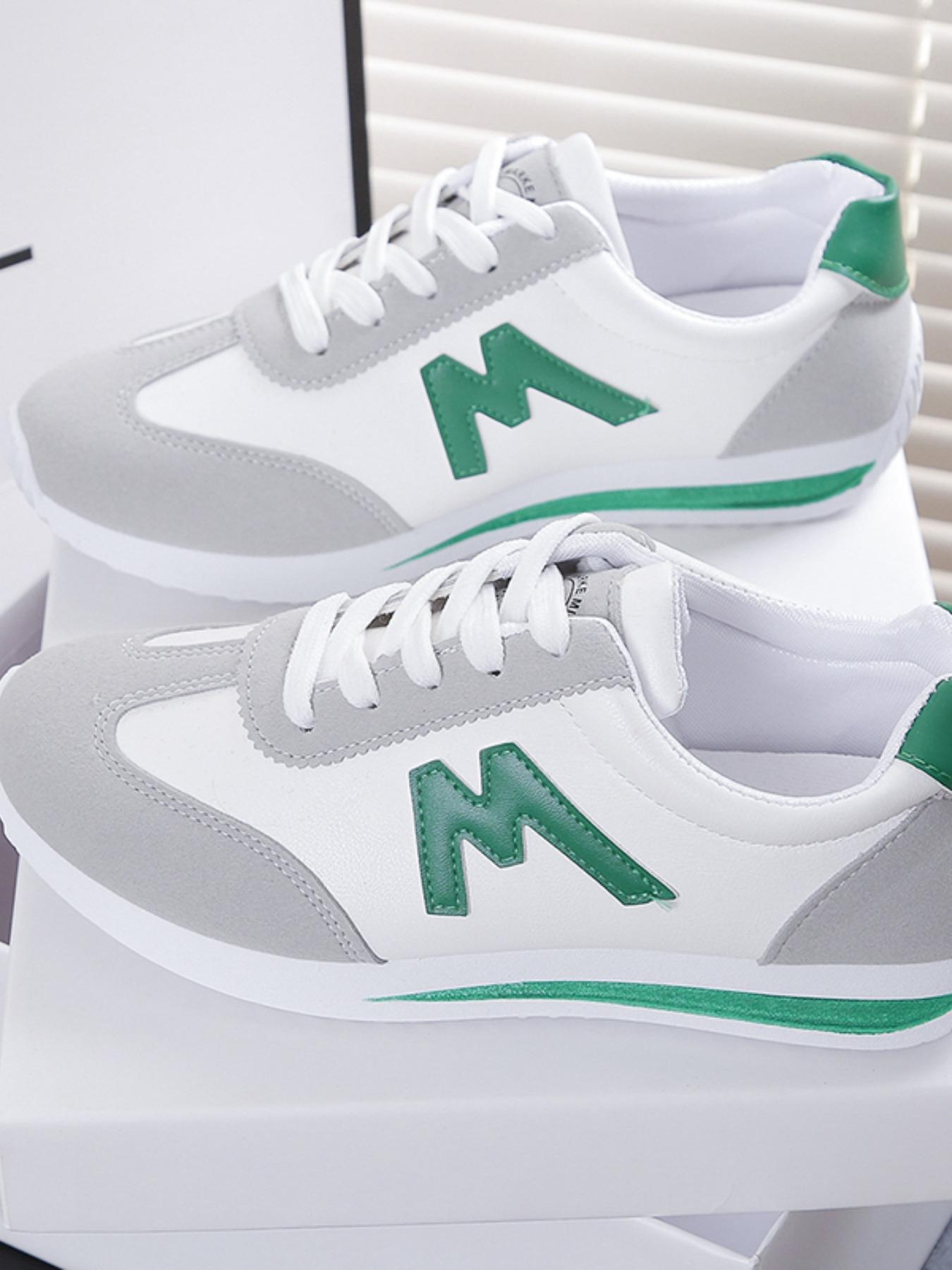 Women's Comfortable Lace-Up Sports Shoes, Lightweight Multi-Color Casual Sneakers, Anti-Slip Rubber Sole, Classic Style for Daily Wear, Lightweight Athletic Sneakers, Lifestyle Sneakers1123