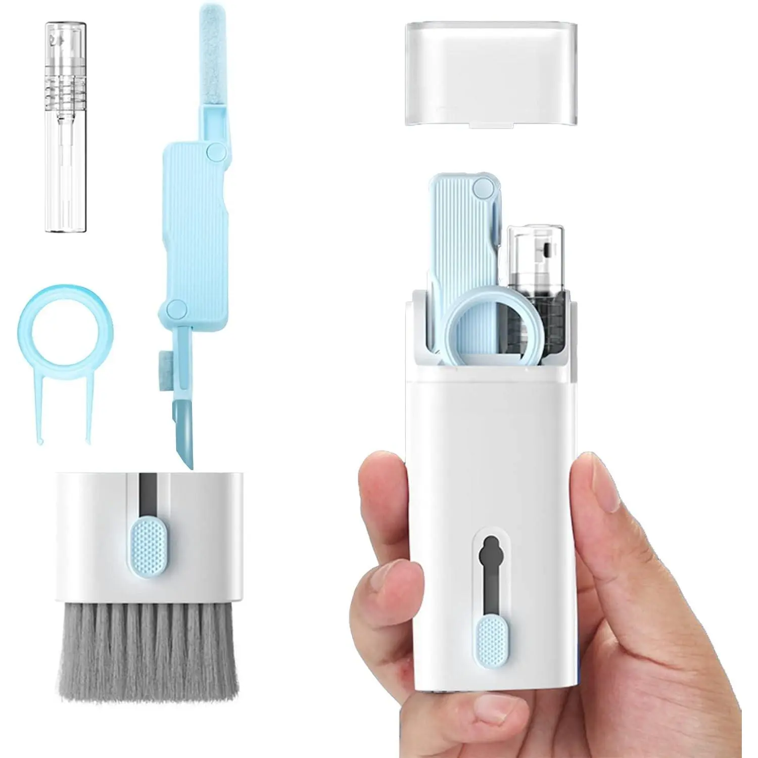 Electronics Cleaner Kit. Keyboard Brush, Airpod Cleaning Tool, Phone Screen Cleaner. for Computers, MacBooks, ptops, Airpods Pro, Headphones.