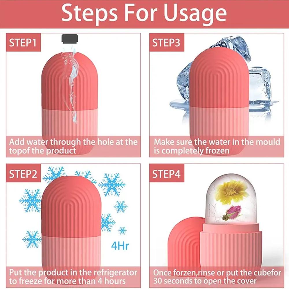 Portable Face Ice Roller, Face Massage Ice Mold, Face Massage Tool, Skin Care Tool for Women & Men, Facial Skin Care Product, Facial Care Tools