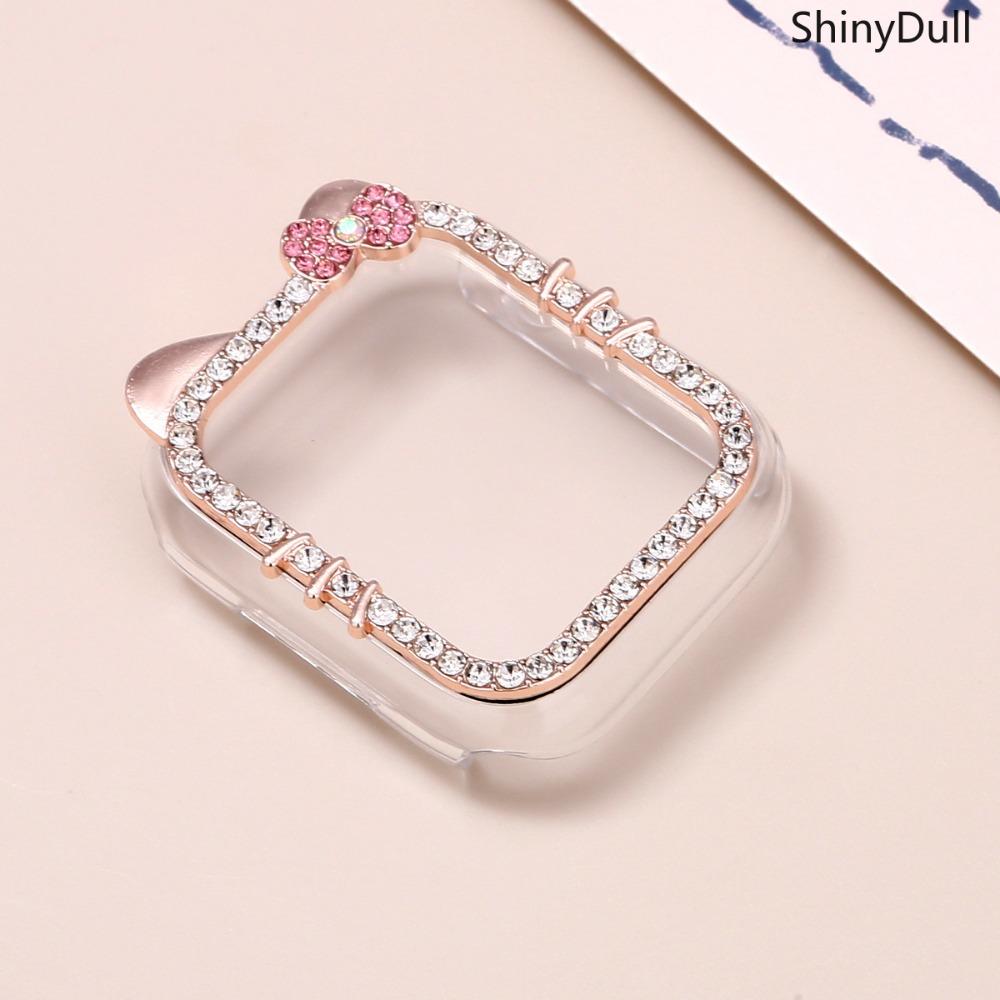 Cartoon Rhinestone Apple Watch Case – Protective Cover with Sparkly Design, Fits 38–49mm, Compatible with Series 1–11, SE, Ultra / Ultra 2, Cute Jewelry Stylh Series 11/10/9/8/7/6/5/4/3/2/1/se and sizes., Compatible with 40mm/41mm/42mm/44mm/45mm/46mm/49mm