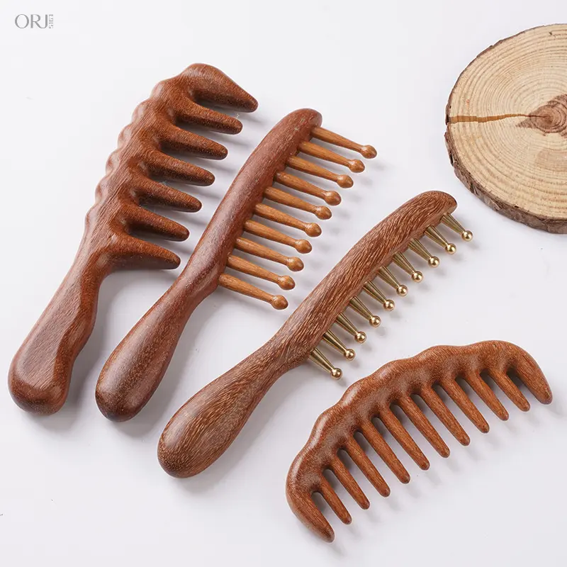Natural Wood 5-Tooth Scalp Massage Comb, Multi-Functional Meridian Relaxation Wooden Tool, Smooth Head Care Accessory for Daily Use, Gentle Massager to Relieve Head Fatigue & Soothe Tense Scalp,sterling,silver,charm,Gothic,Hall,stai,ae,virgin,personalize,