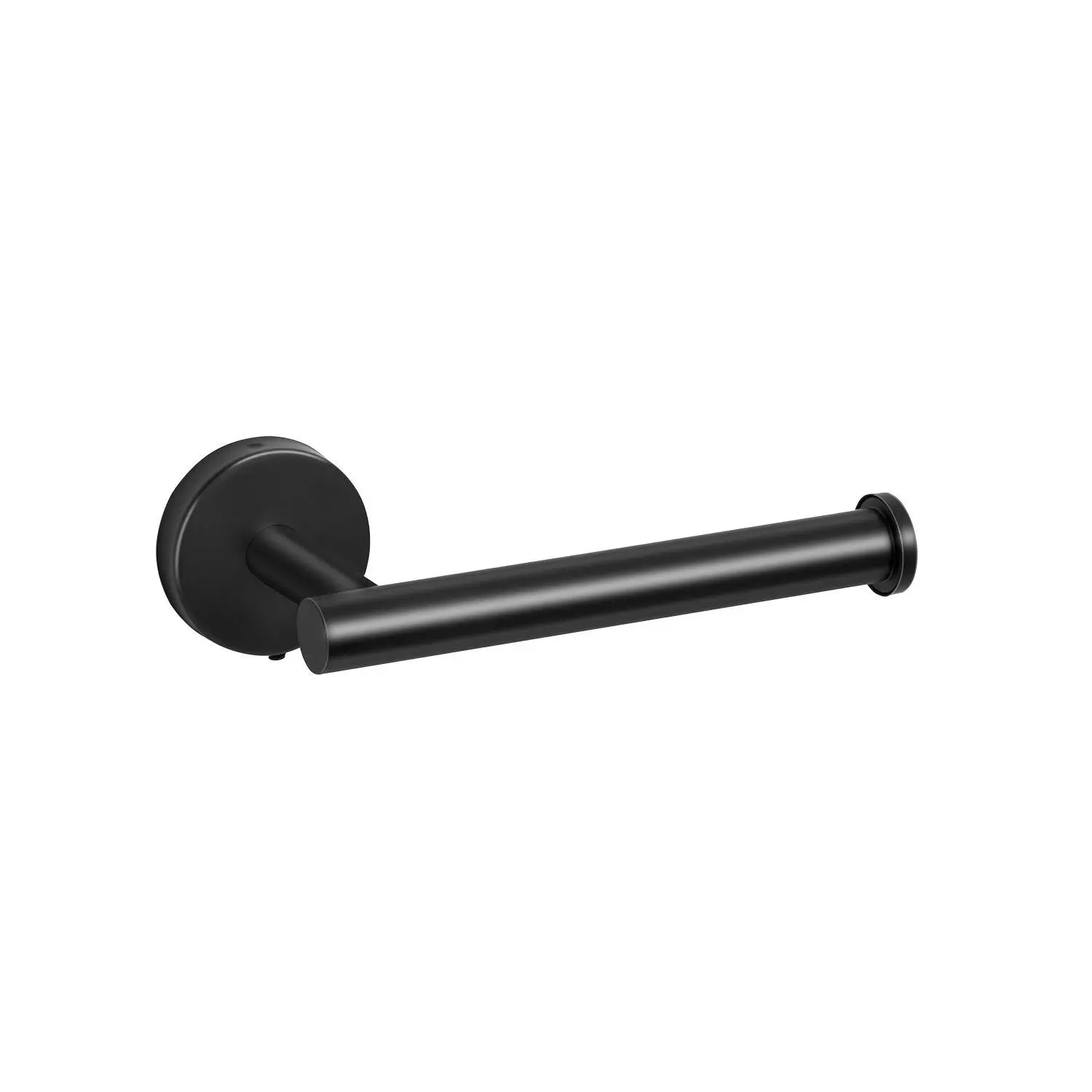 VEVOR Toilet Paper Holder, Fits Mega Rolls Size, Premium Stainless Steel Rustproof Material, Wall Mounted with Screws, Toilet Roll Tissue Holder for Bathroom, Washroom, Kitchen, Matte Black