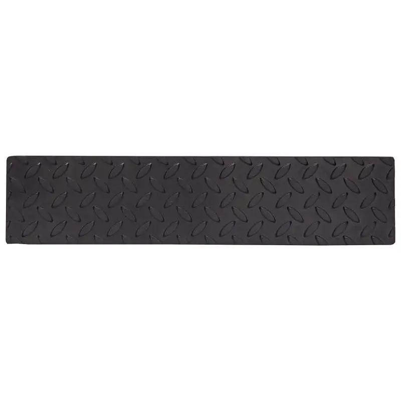 Rubber Treads for Outdoor Steps - Thick 1/4” Raised   Rubber Grip Safety Tread for Stairs, Boat, RV - 17” x 4” with Adhesive Strip -  Durable Than Grip Tape (1)