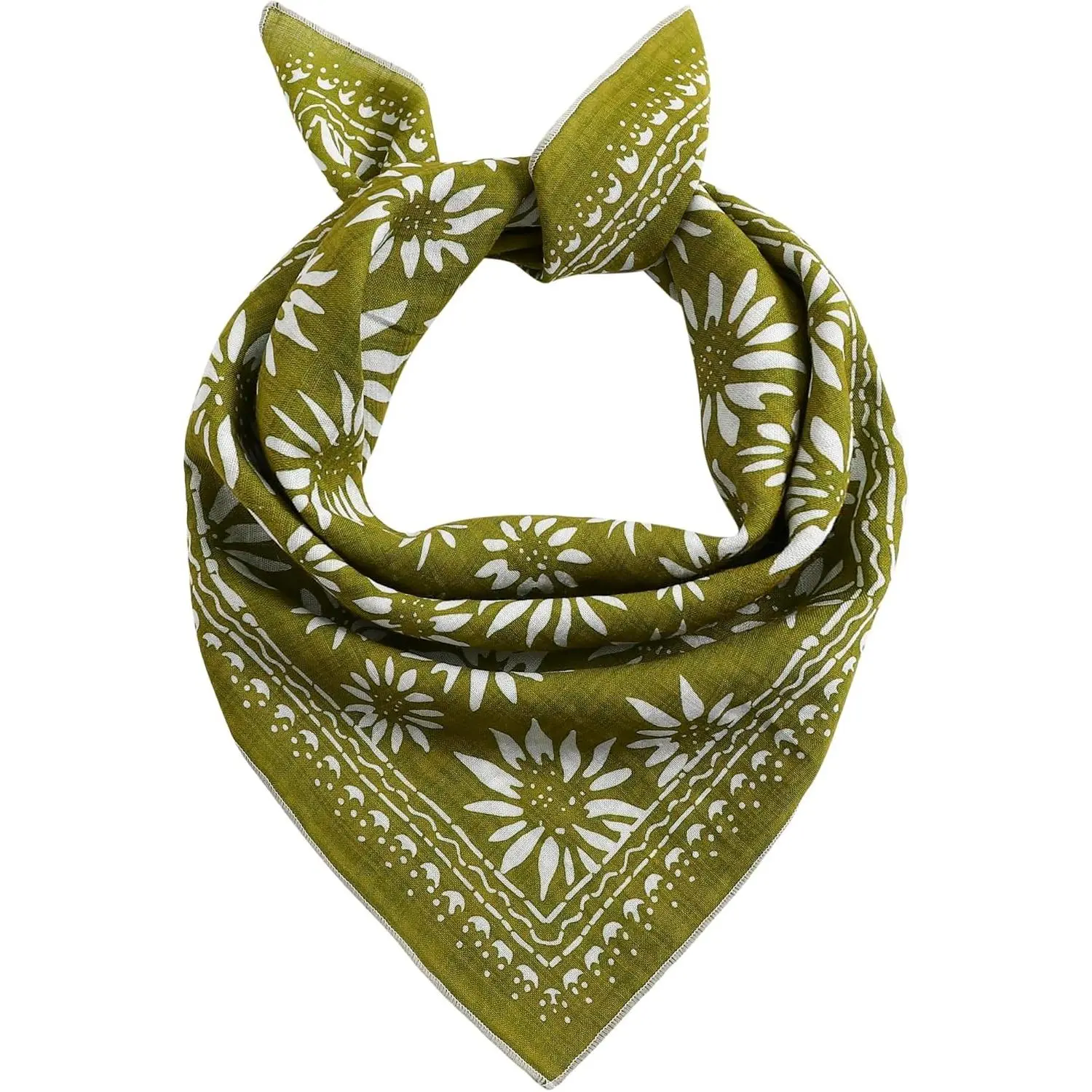 Multicolored 22''x22'' Cotton Bandana for Women and Men Multi-purpose Headband Hair Scarf Protective Coverage