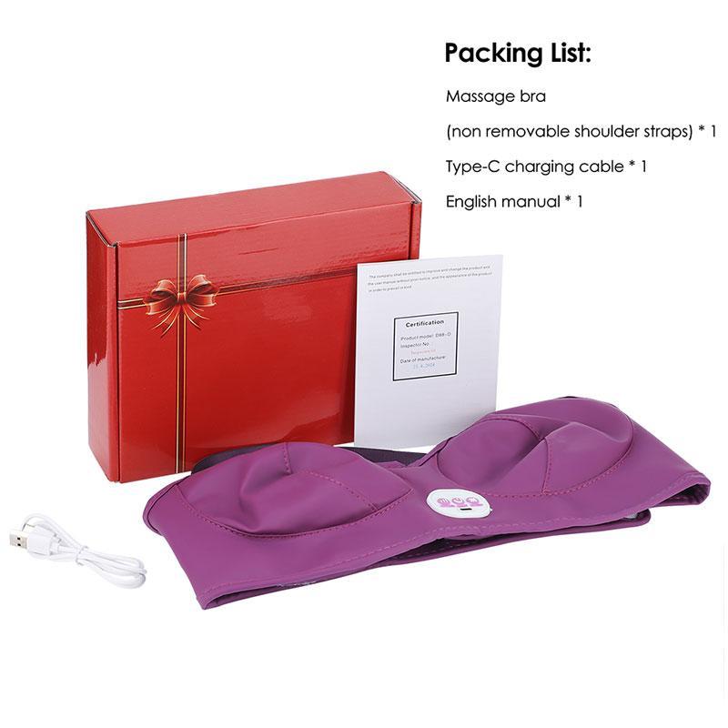 Electric Breast Massager, 3 Modes Vibration & 3 Modes Hot Compress Household Breast Care Machine, Personal Care Appliances for Women