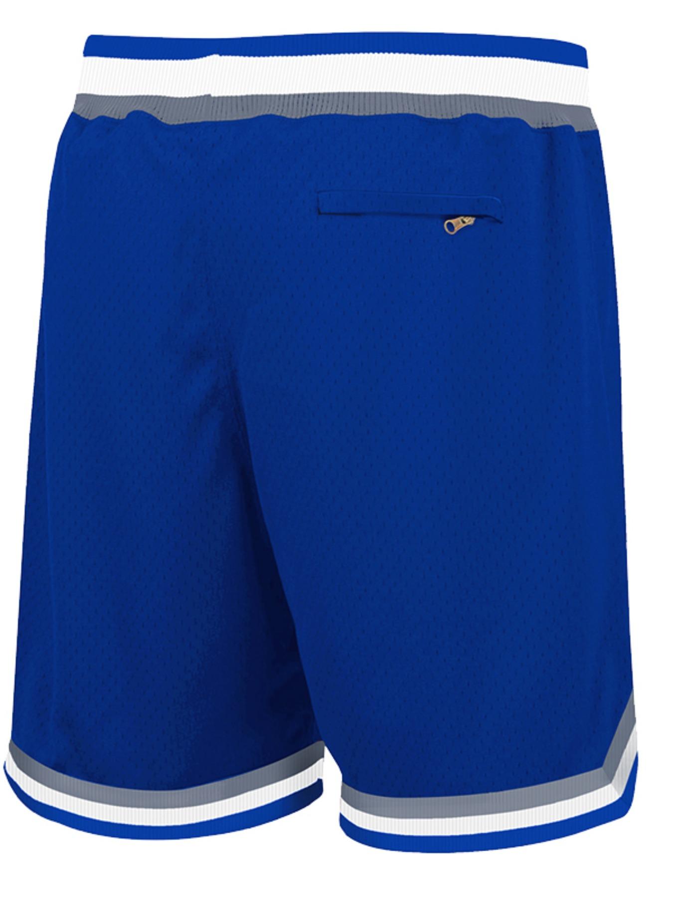 Men's Letter Embroidery Basketball Jersey Shorts, Casual Breathable Comfortable Shorts for Daily Wear, Men's Bottoms for All Seasons