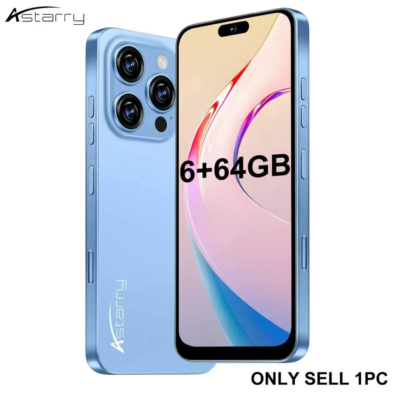 Astarry-16 Pro Max 6.93-Inch HD Screen, 8-Core Mtk6762, 6gb+64GB, 4950mah Battery, Dual Camera, Android 12.0, Bluetooth-compatible WiFi