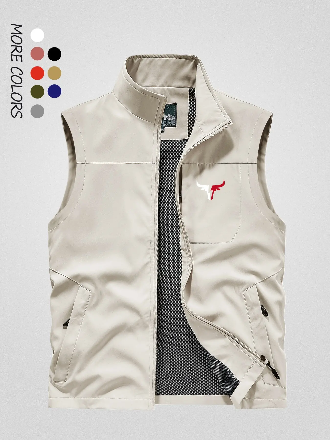Men's Fishing Vest Gilet for Spring Summer Autumn Winter, Outdoor Hiking Camping Tactical Vest, Multi-Functional Photography Vest