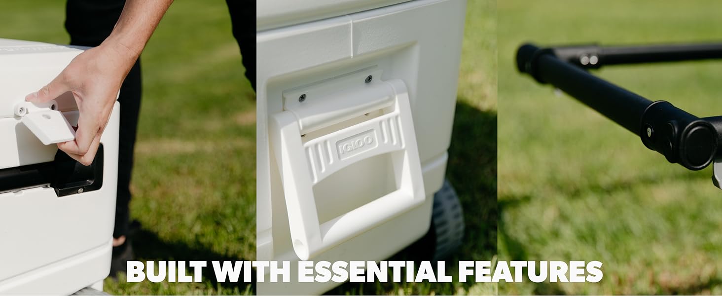 Igloo Maxcold Glide 110Qt Wheeled Cooler |   Insulated Hard Shell Ice Chest