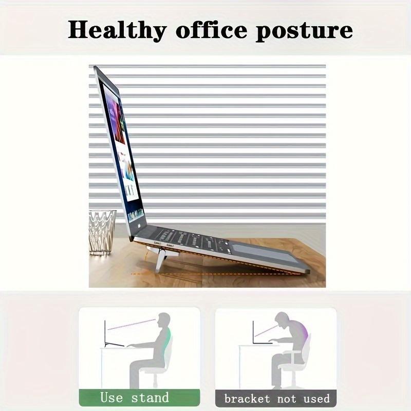 Portable Aluminum Laptop Stand, Keyboard Holder for Notebooks, Universal Laptop Stand for Home Office, Laptop Accessories, Modern, Design, Adjustable