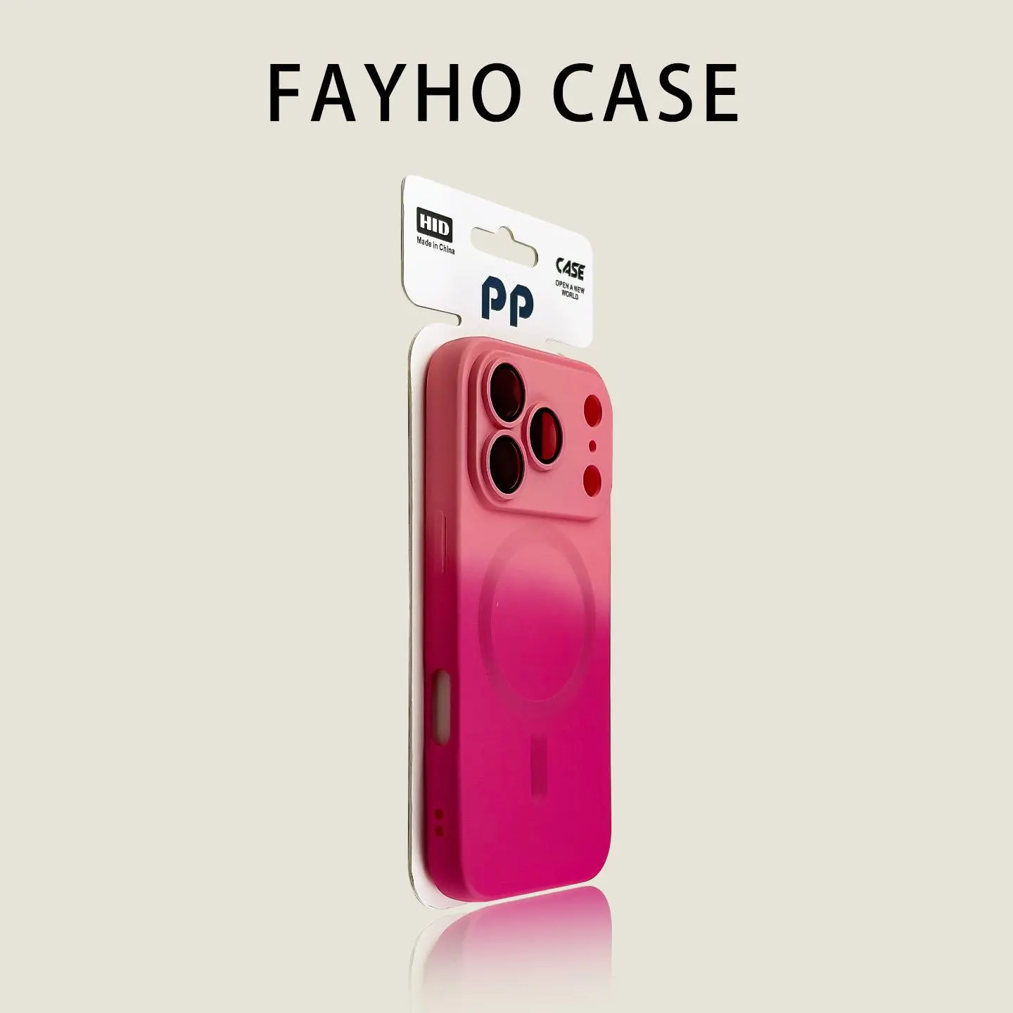 Plain Gradient Phone Case in Liquid Silicone, Unisex MagSafe Accessories with Integrated Lens Protector - Shockproof for iPhone 12+