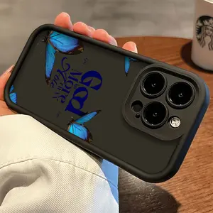 Blue Morpho Butterfly God Is More Than Able Bible Verse Phone Case,Elegant Soft Christian Faith Style for iPhone 17 16 15 14 13 12 11 Plus Pro Max,Encouraging Religious Women Gift