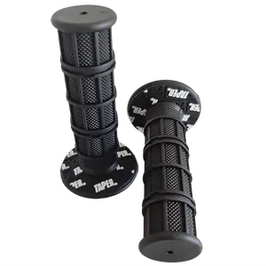 Universal 7/8" (22mm) Rubber Motorcycle Handlebars Grips, Anti-Slip Textured Pair, Vibration Reduction, Fits 50cc-450cc Off-Road Bikes, Motorcycle Gear