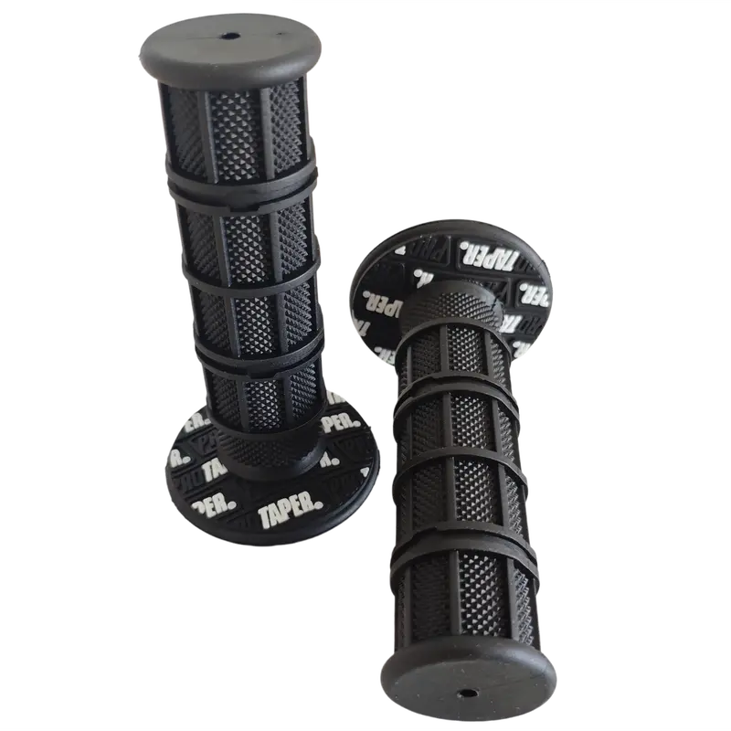 Tough Rubber Diamond Tread Slip-On Replacement Handlebar Grips Pair (7/8-in Bars) - Anti-Slip Shock-Absorbing Cushion for 50cc-450cc Adult Off-Road Bikes, All-Seasons Blue Upgrade Motor Parts Accessories (0.33 lb)
