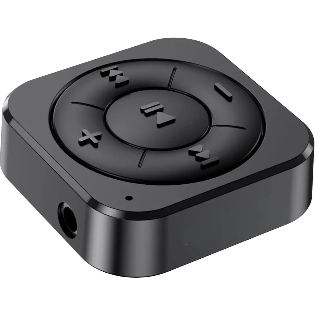 5.3 Audio Receiver for Wired Headphones,  & Speakers,  Headphone Adapter with -in Mic, Clip- & Pass-Through -BK