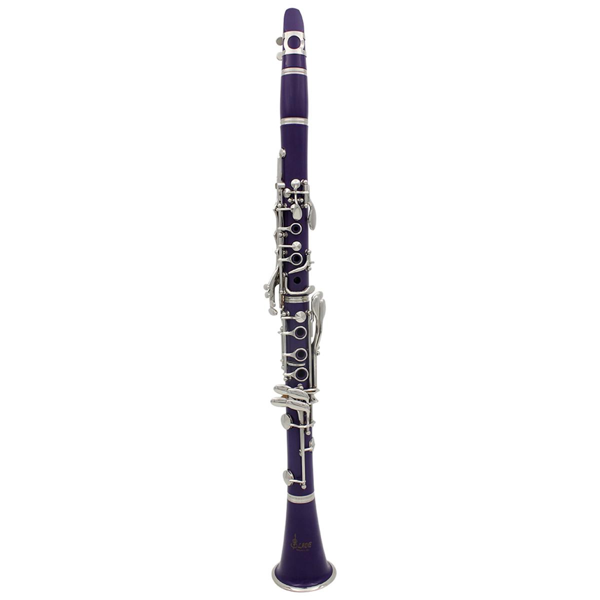 Bb Clarinet, 17 Nickel Keys Bb Clarinet, Woodwind Instrument for Students, Musical Instrument for Beginners, Music Accessories
