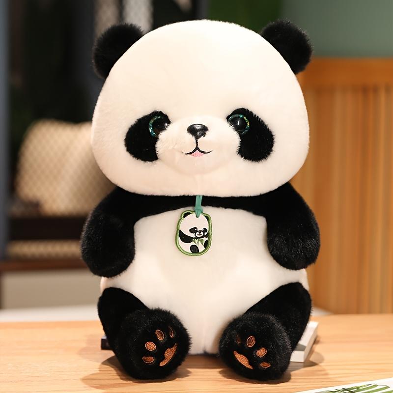 24Cm/9.44In Adorable Panda Stuffed Toy • Soft Polyester Plush Animal • Ideal for Halloween, Easter, Christmas, And Birthday Presents