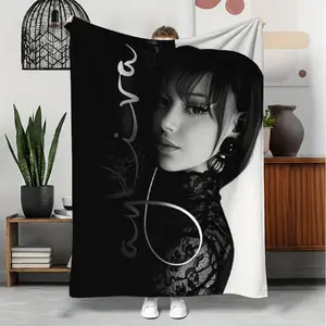 One printed flannel blanket, room rug, suitable for all seasons, digitally printed, adding a fresh touch to your home.
