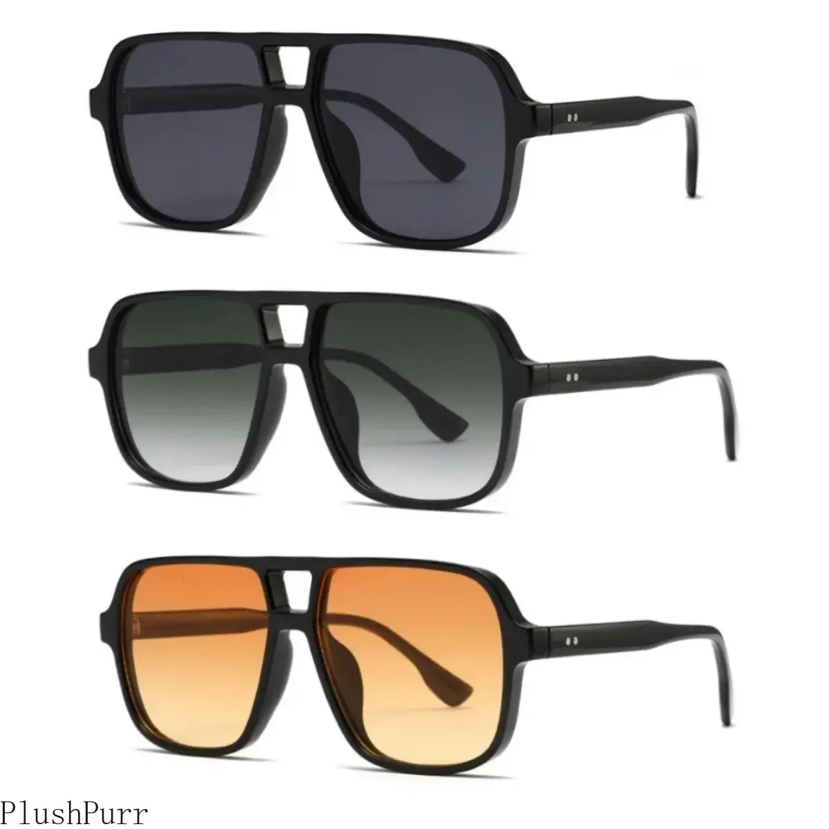 Unisex Square Aviator Frame Sunglasses - Ultra-Light Stylish, UV-Protective Sports Eyewear for Outdoor Activities & Daily Use, Sunglasses for Women, Men’s Accessories, Guys’ Gifts, Stylish Sunglasses