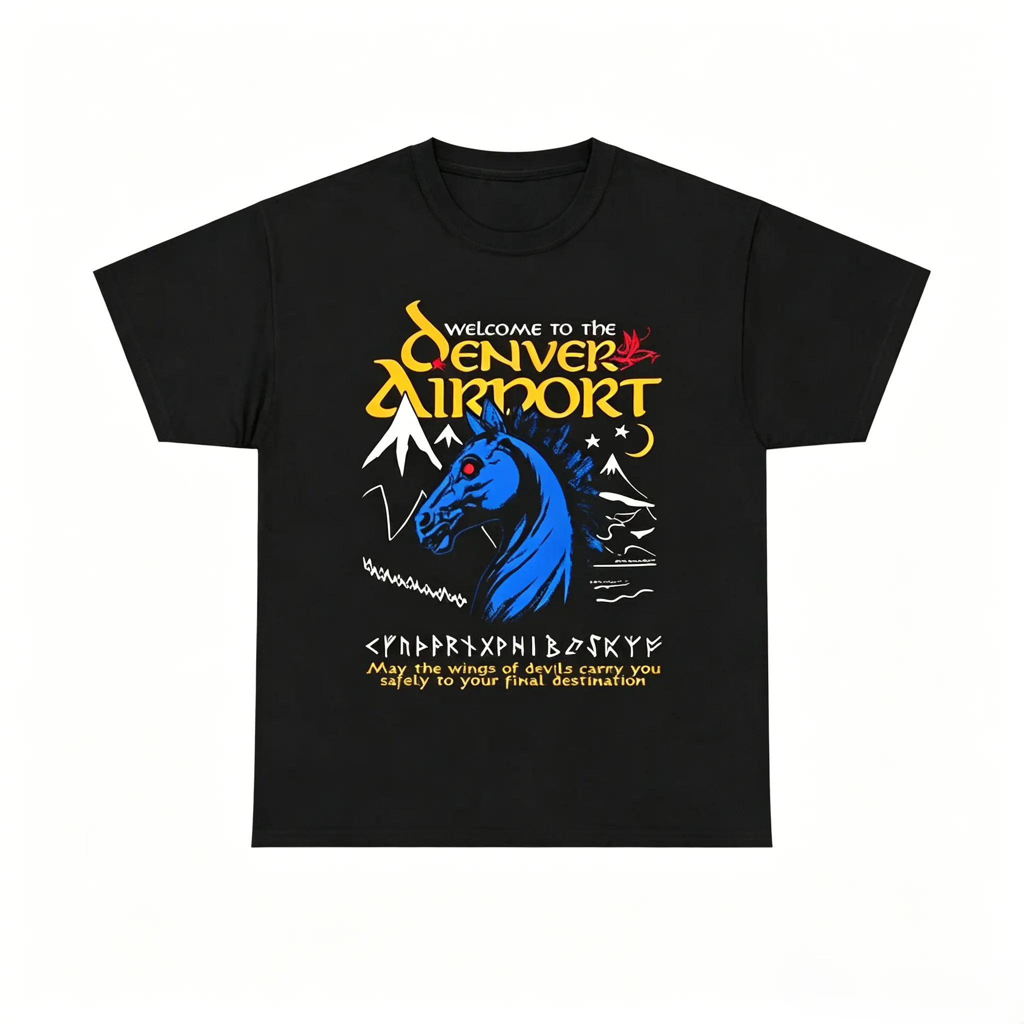 🔥 Welcome To The Denver Airport Graphic T-Shirt for Men & Women, Funny Travel Inspired Tee, Vintage Aviation Humor Shirt, Casual Airport Lifestyle Apparel, Retro Adventure Streetwear, Unique Graphic Tee for Travelers, Frequent Flyers, Road Trip Lovers &