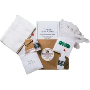 Basic Beginner Cheese Making Kit - Mozzarella, Burrata, Burricota, Chevre, Ricotta, Mascarpone & Butter!