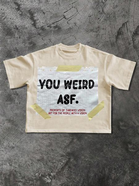 Men's Short Sleeve Cotton Blend Crop Top, Unique Design for Casual Summer Wear, Street Fashion Essential for Trendsetters