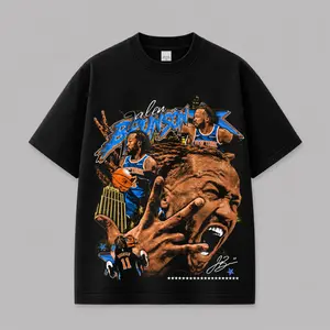 [  100% Cotton] Retro Jalen Brunson 11 'The Brunson Burner' Graphic For Knicks Nation, Knicks Basketball Fans Apparel, Brunson Burner Fans Basketball Streetwear Tee, Gift For Basketball Fan Graphic Tee