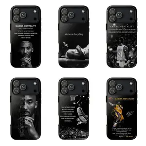 Kobe Bryant Quote Phone Case Mamba Mentality Motivation Basketball Legend phone Cases For iPhone 12,13,14,15,16,17Promax Pro Plus,durable phone case,It's a great gift for a good friend,for holidays