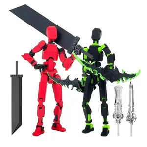 2026 hot item3D Printed Movable Shapeshift Robot Action Figuras 3rd Generation Lucky 13 Figure Toys Dummy DIY Mannequin Decompression Toys