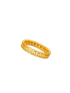 Chinese Copper Coin Ring, Attracts Wealth, High-End 24k Gold Plated, Unisex, Perfect Gift, Modest Style, All Seasons