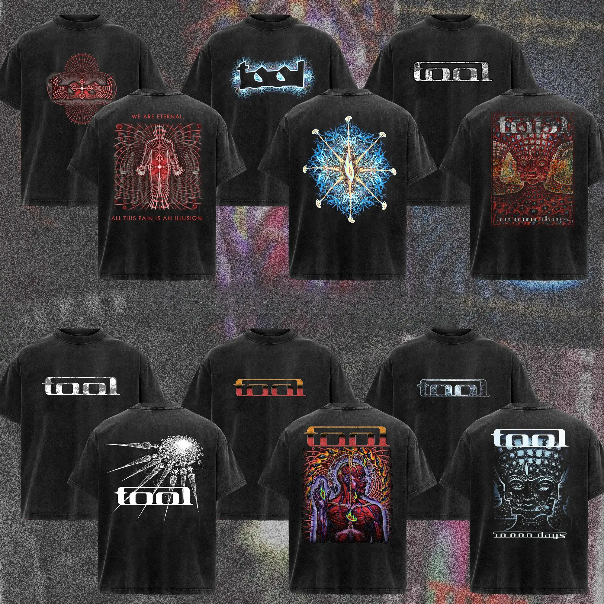 [COLLECTION] TOOL Band T-Shirt Collection, Dark Psychedelic Progressive Metal Graphic Tee, Sacred Geometry Alternative Rock Shirt, Spiritual Anatomy Aesthetic Merch, Gift for TOOL Fans, Unisex Merch for Men & Women