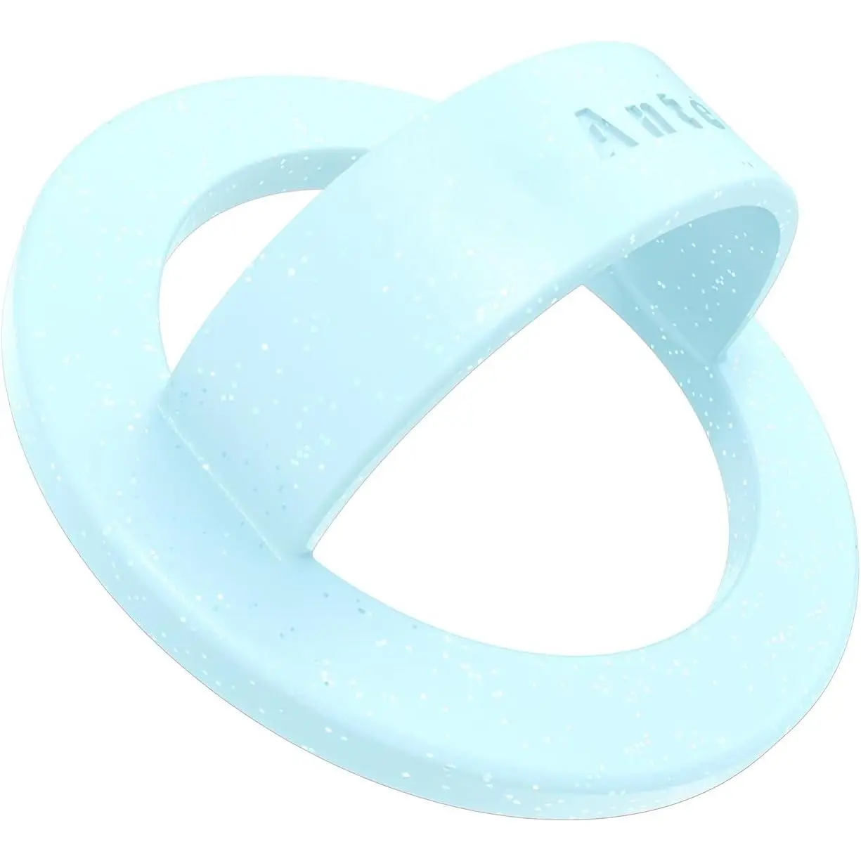 Ring Grip Phone Holder,   Attraction, Comfy and Portable, Removable Finger Loop Grip for Magsafe Phone Case (Blue Glitter)