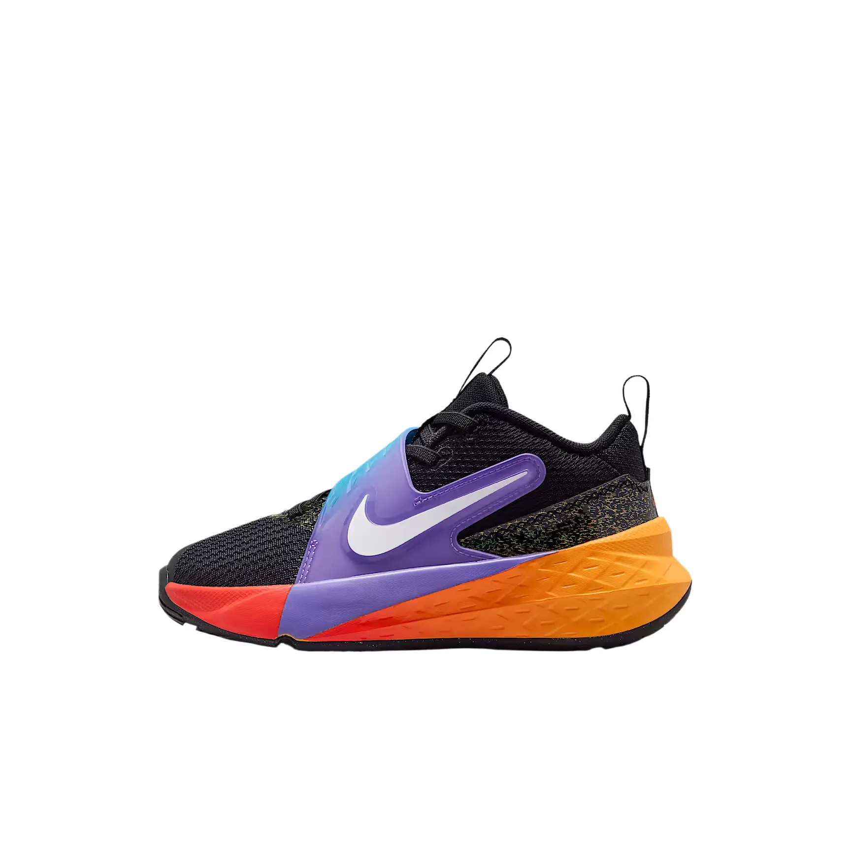 Nike Team Hustle D 12 Mesh Stable Fit Elastic Flexible Breathable Mid-Top Basketball Shoes IO0283-001
