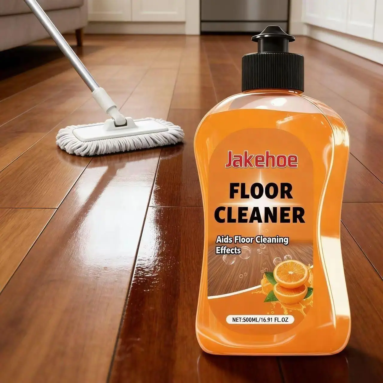 Enzyme-Powered Mop Soap - Long-Lasting Scent Floor Cleaner, Floor Cleaning Solution, Deep Cleans with No Residue, Fast Drying & Pet/Kid-Safe for All Floors, Works with Mops, Steam Mops & Sprayers, Scented Cleaning Products, Scented, Fragrance--500ml