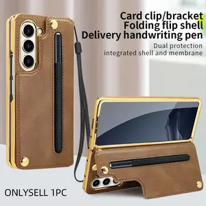 Samsung Fold7 Phone Case Casing Protection Anti-Theft Card Holder Stylus Pen, Samsung Fold6 Tempered Glass Screen Protector, Samsung Fold7 Protective Cover Accessories