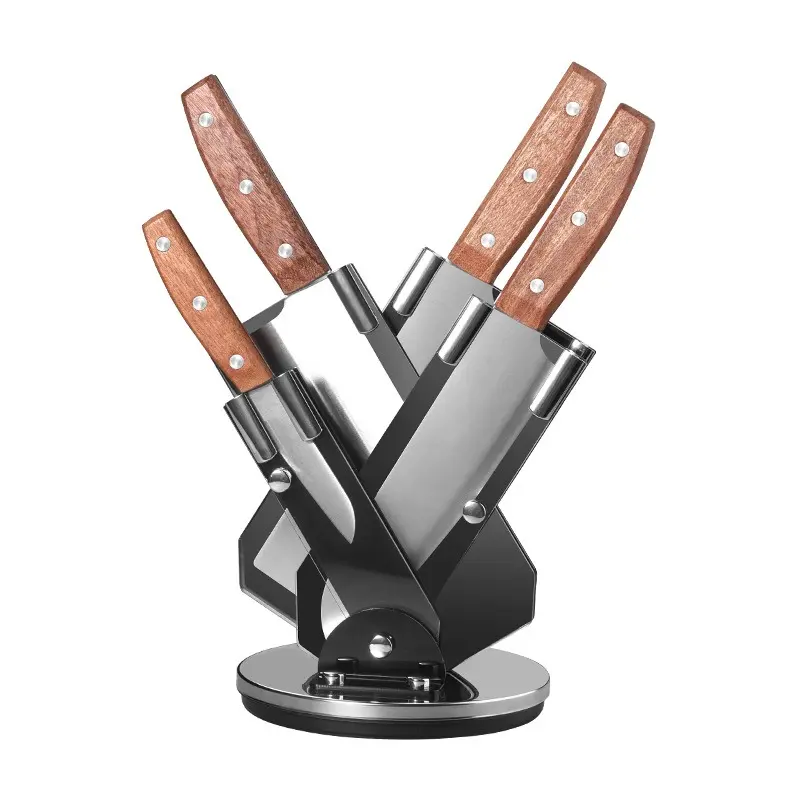 Kitchen knife set combination kitchen knife home fruit knife vegetable cutting bone chopping original wood handle gift knife