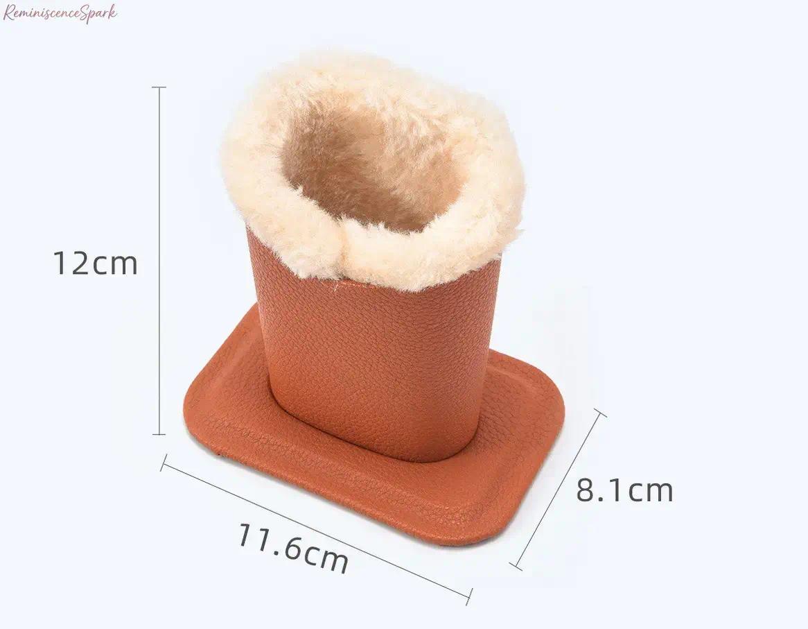 3/2-Pack Unisex Eyeglasses Holder with Soft Furry Lining & Fixed Base, Vegan Leather Exterior Durable Glasses Stand, Portable Sunglasses Organizer for Desk, Nightstand, Travel & Daily Use