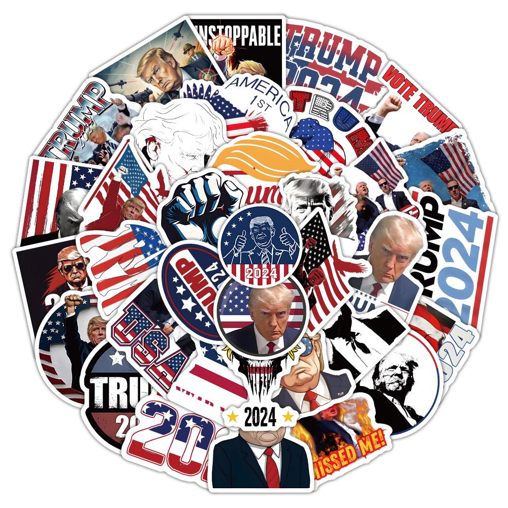250 waterproof stickers, personality Trump, mobile phone cup luggage decoration stickers