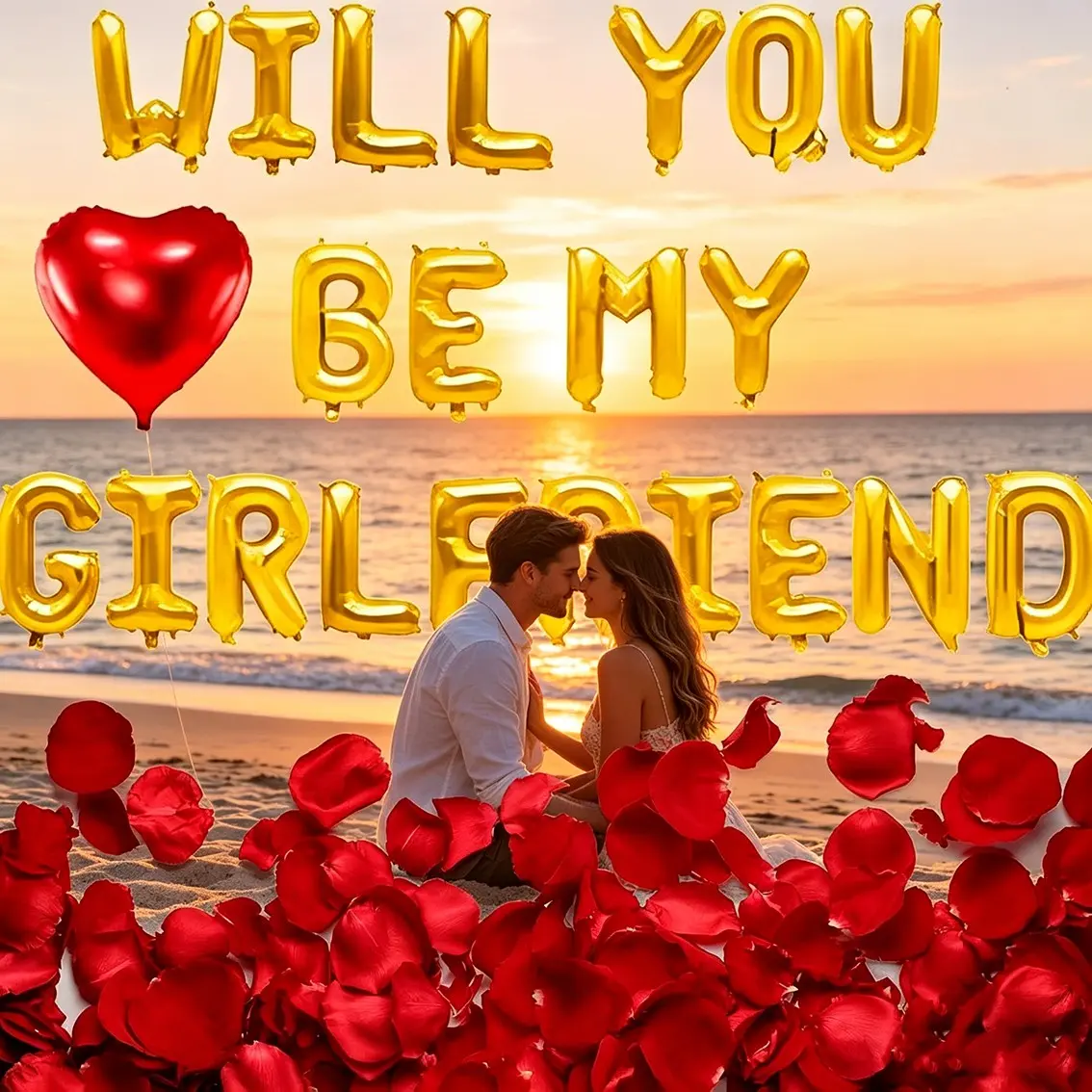 Sweet Proposal Kit, 'will You Marry Me' Balloons Set, Romantic Atmosphere Decor, Essential for Valentine's Day, Perfect Engagement Gift