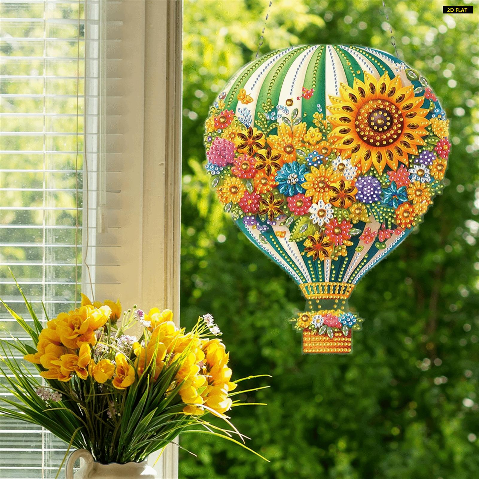 2D FLATFlower Hot Air Balloon Theme 2D Flat DIY Special Shape Rhinestone Diamond Art Window Pendants Diamond Painting Set Hanging Diamond Diamond Painting Kit is Suitable for Decorations. Create Unique DIY Handicrafts, Making Gifts Distinctive and Unique! 2D FLATFlower Hot Air Balloon Theme 2D Flat DIY Special Shape Rhinestone Diamond Art Window Pendants Diamond Painting Set Hanging Diamond Diamond Painting Kit is Suitable for Decorations. Create Unique DIY Handicrafts, Making Gifts Distinctive and Unique!