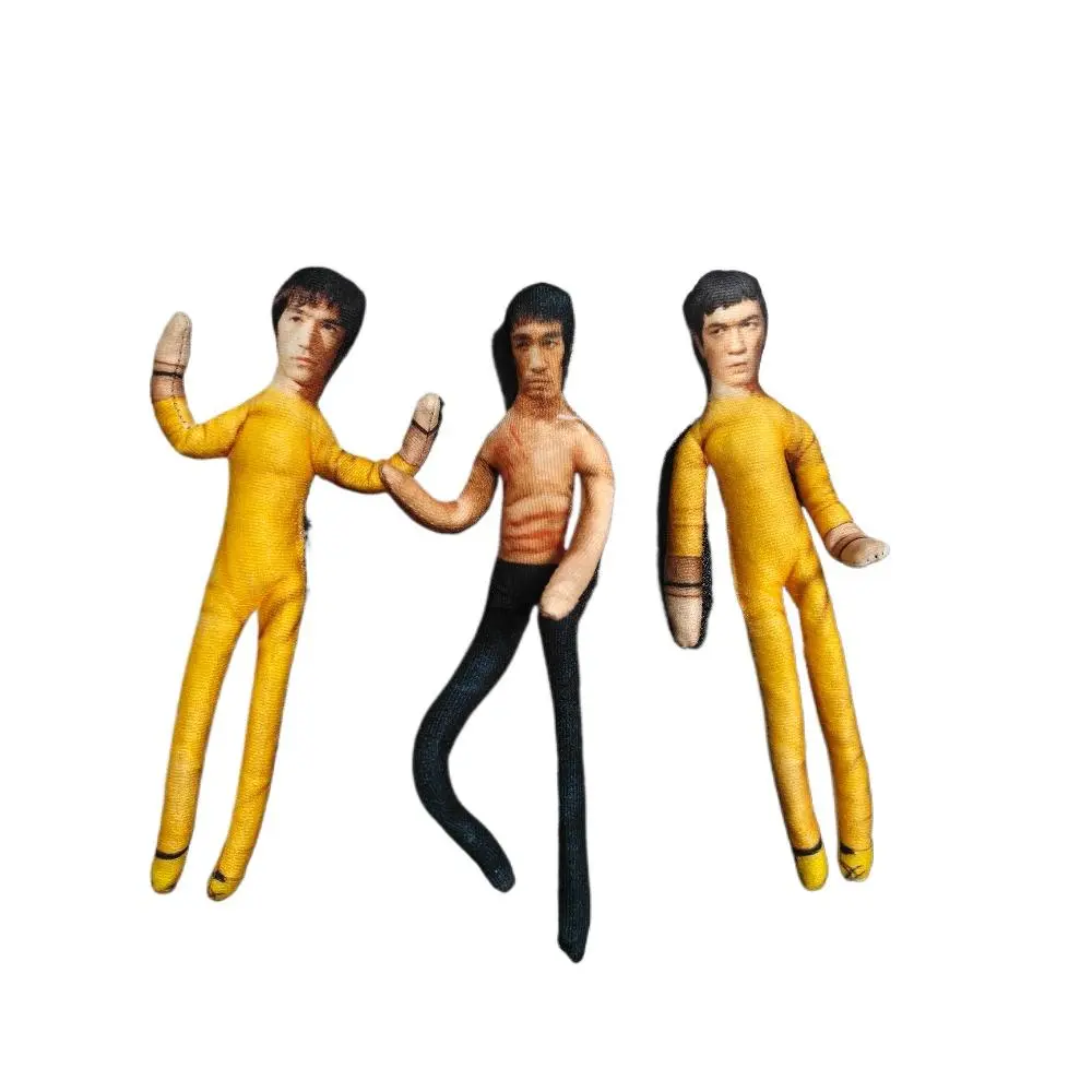 Bruce Lee Collector's Edition Poseable Plush Doll - Wire Frame, Movable Joints, Abstract Stuffed Toy, Cute Collectibles, Boxed Collectible Toys and Plushies for Fans, Birthday Gift