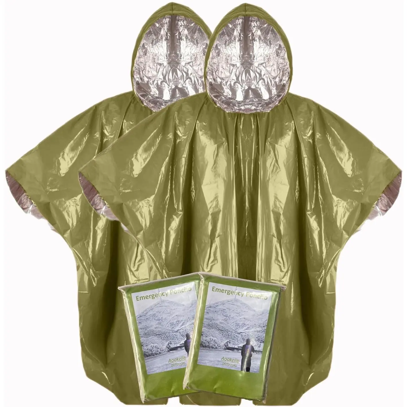 Thickened  Rain Poncho, Thermal Poncho  Blankets   Ponchos for Camping, Hiking