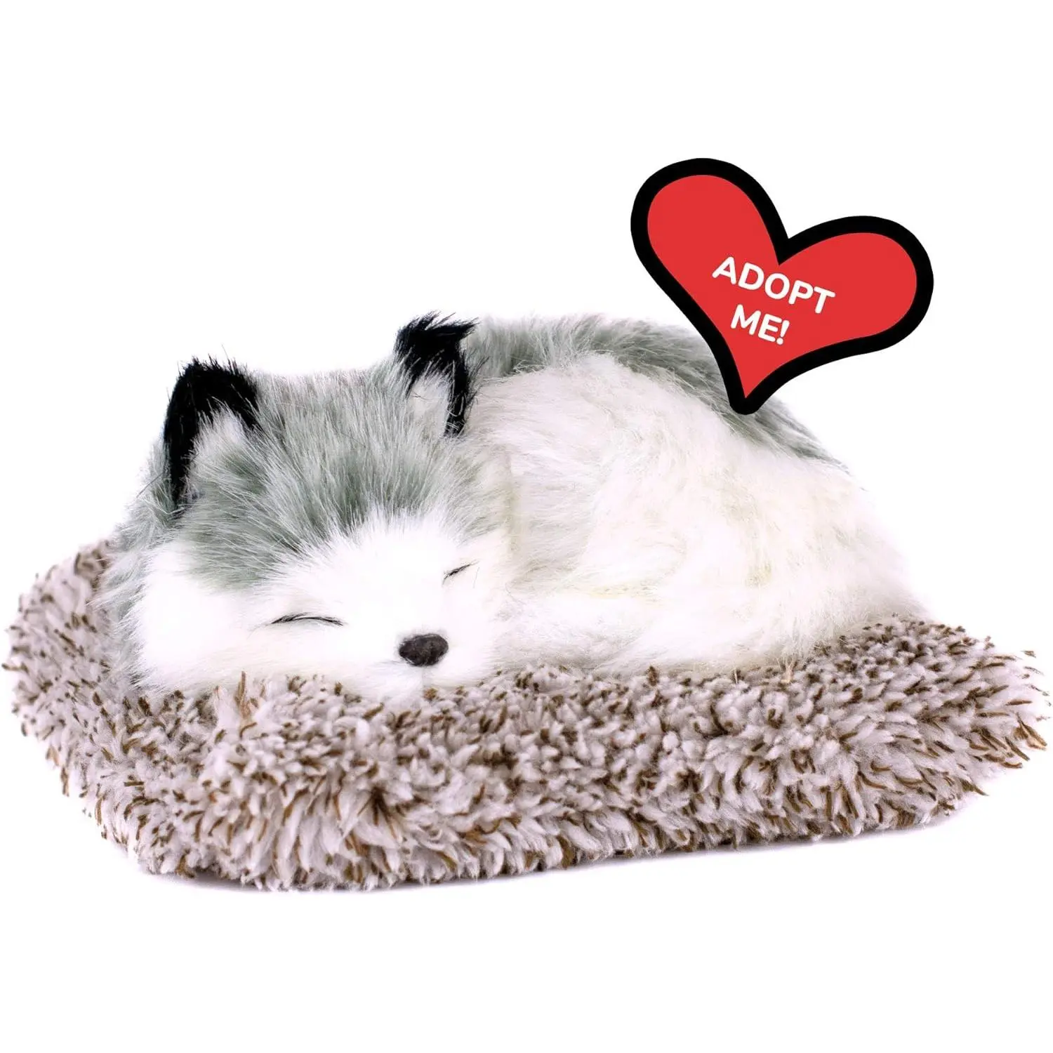 Minis Alaskan Husky, Realistic, Lifelike Stuffed Interactive Plush Toy, Electronic Pets, Companion Puppy with 100% Synthetic Fur