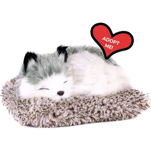 Minis Alaskan Husky, Realistic, Lifelike Stuffed Interactive Plush Toy, Electronic Pets, Companion Puppy with 100% Synthetic Fur