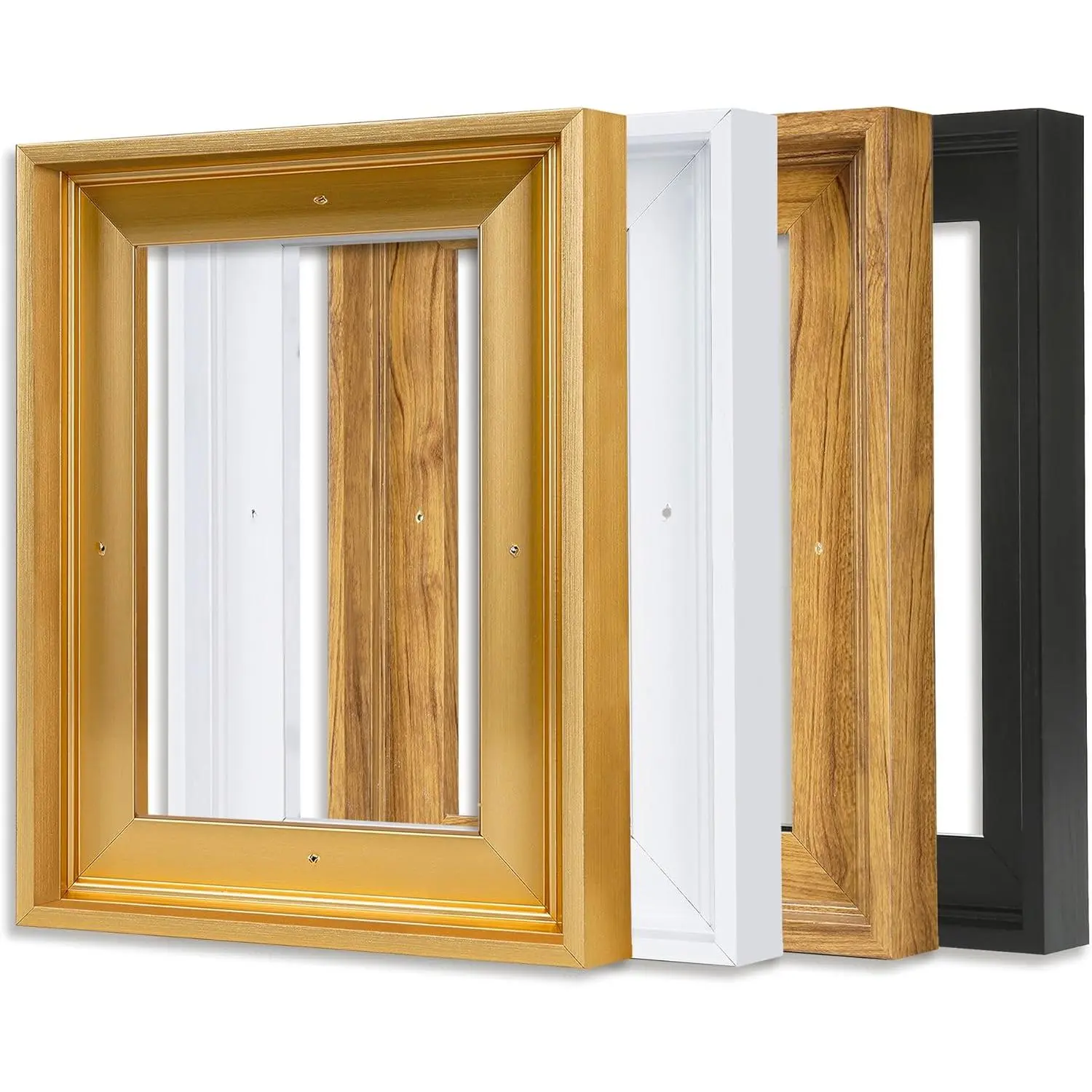 Canvas Floater Frame for 14"x18" Paintings, Floating Frame for 0.6"-0.9" Depth Canvas Art, Oil Painting Floating Frames (14"x18",Black)