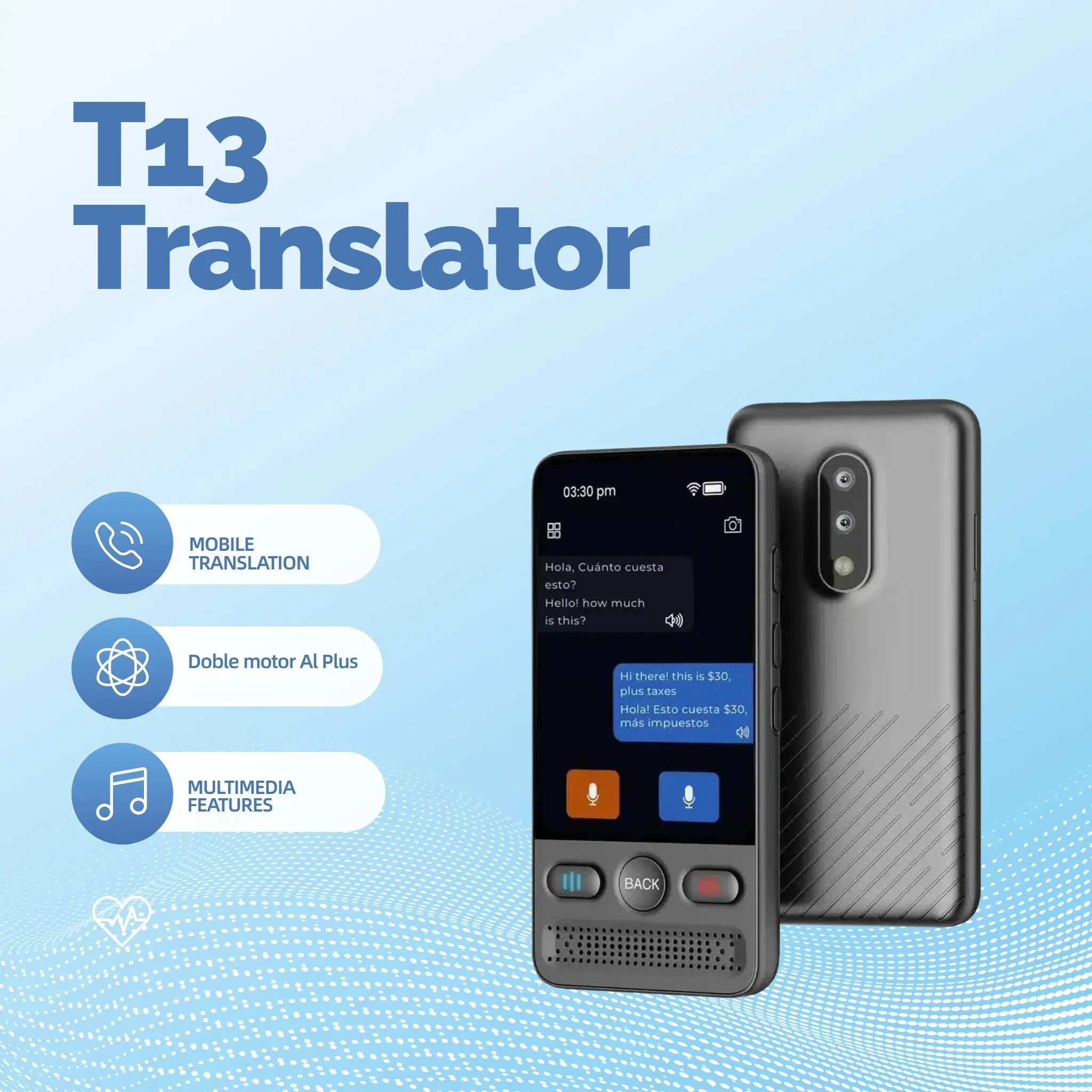 2026 New Language Translation Device, Bidirectional Voice/text Translator, Supports Multiple Languages, Online and Offline, Business and Learning, Portable Translator, Digital Products
