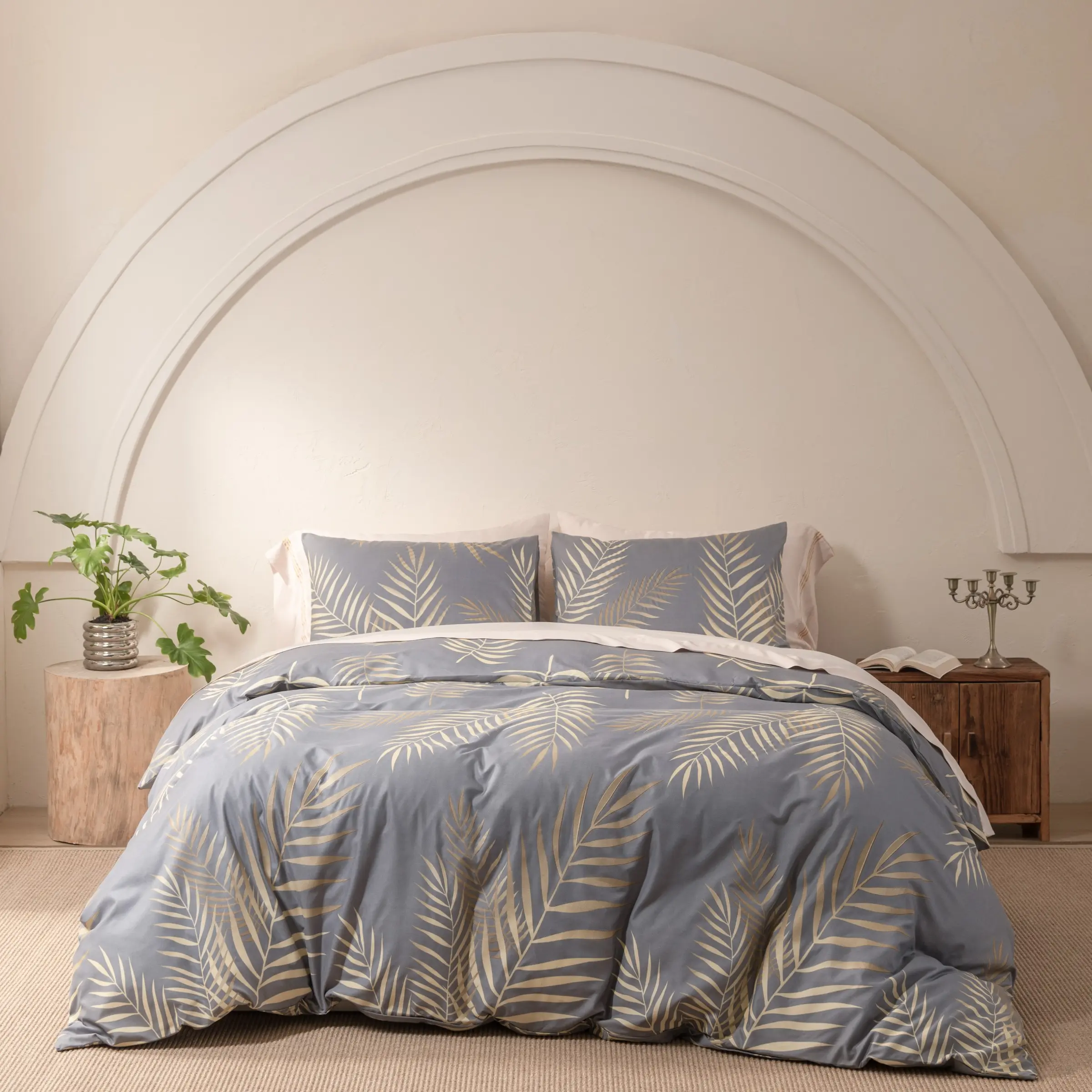 Luxury Bedding Set 6-Piece | Fitted Sheet + Duvet Cover + Pillowcases, Soft Bedding Sets, Soft Embossed Fabric All-Season Use, Perfect Gift Choice