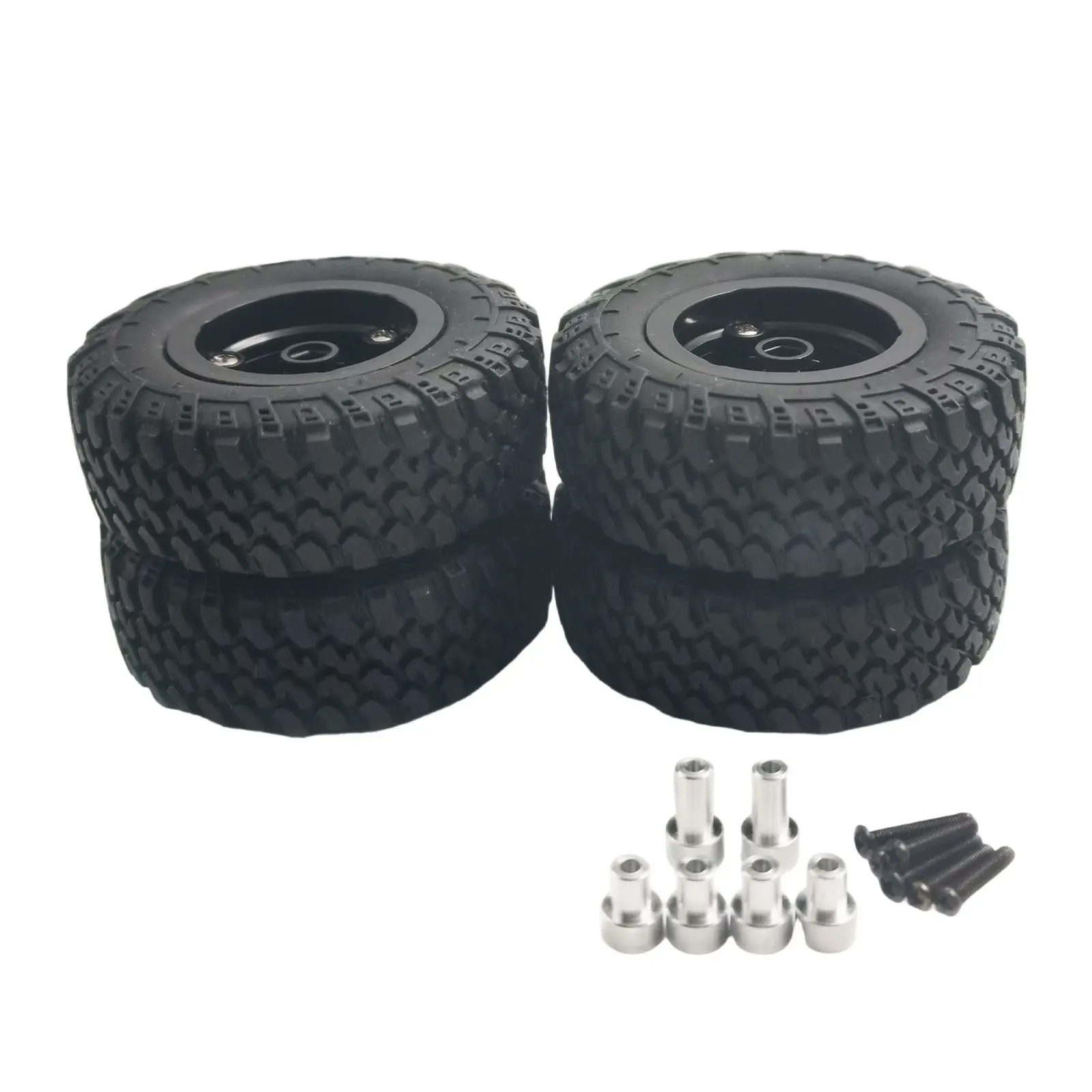 4 Pcs 1/12 Scale RC Car Tire Conversion Kit, 74mm, Compatible with Mn82 and Mn82s Models, Durable and High-Performance Tires