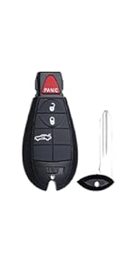 Keyless Entry Remote Control Key Fob Replacement Fits for Dodge Challenger 2008 2009 2010 2011 2012 2013 2014 Charger 2008-2013 Magnum 2008 Chrysler 300 2008-2010 IYZ-C01C 05026886AK 433 Mhz